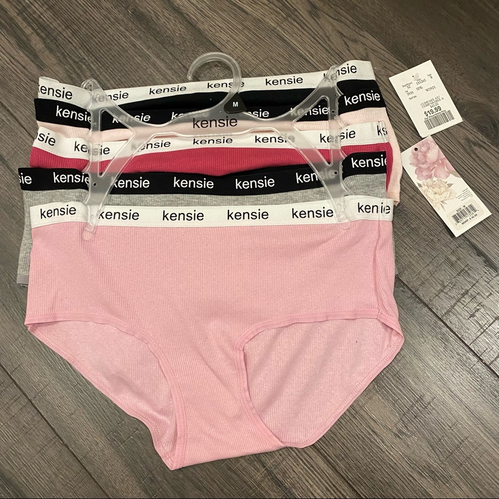 Kensie Set of 5 Cotton Hipster Underwear